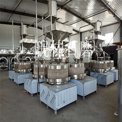 現(xiàn)林石磨 商用小磨香油流水線設(shè)備 全自動新型晃油機(jī)電動石磨