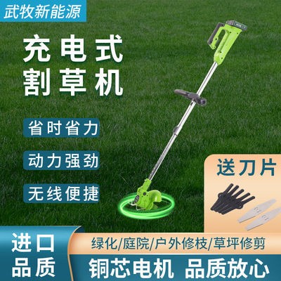 家用除草機充電式草坪機手持農用鋰電打草機割草機全自動小型電動