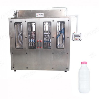 酸奶灌裝機瓶裝 尼為機械廠家加工自動化伺服灌裝飲料生產(chǎn)線設(shè)備