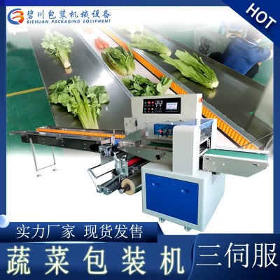 工廠直供蔬菜包裝機葉菜打包機商超稱重貼標蔬菜包裝機械設備定制