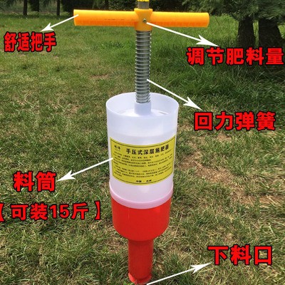 2廠家直銷農用工具蔬菜園林根部追肥撒肥施肥器多功能手動施肥