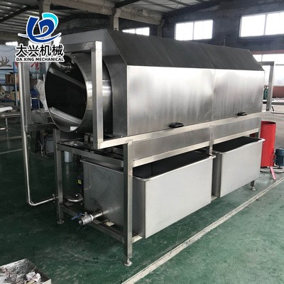 食品軟包裝袋清洗機 連續(xù)式高壓噴淋滾筒清洗機 辣條包裝袋清洗機
