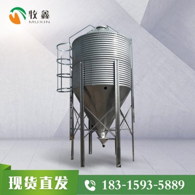 廠家定制自動化養豬倉儲飼料料倉 養殖場5噸10噸20噸鍍鋅料塔料線