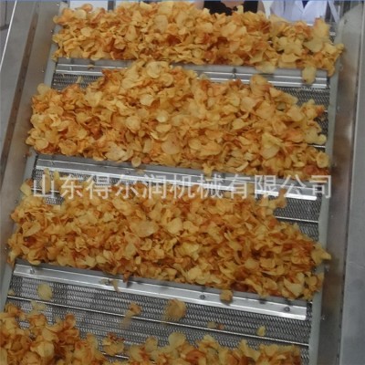 云貴川特色土豆片油炸機 鮮切洋芋片油炸生產(chǎn)線 燃氣紅薯片油炸鍋