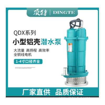 QDX家用小型潛水泵單相220V農用灌溉抽水泵潛水泵高揚程大流量