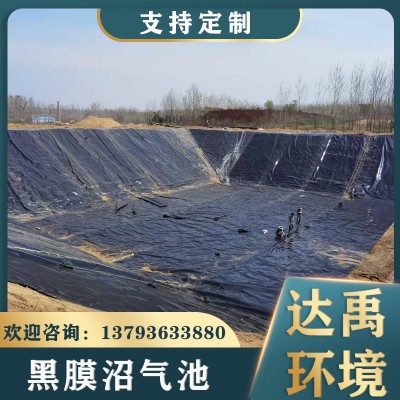 黑膜軟體沼氣池 設計安裝厭氧池防滲膜 農村養(yǎng)殖場沼氣袋