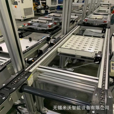 雙層倍速正返回流 托盤(pán)鏈條輸送 家裝汽車(chē)組裝零件拼裝流水線(xiàn)