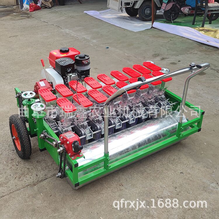 汽油雙排蔬菜精播機