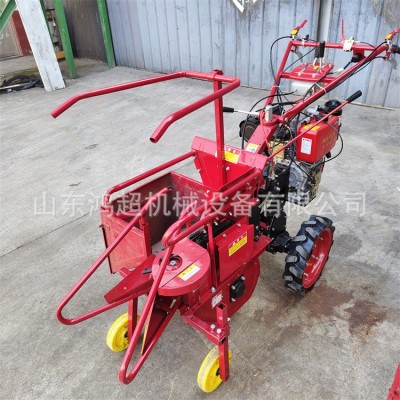 小型玉米收割機 家用收獲機 單行秸稈手扶收棒機