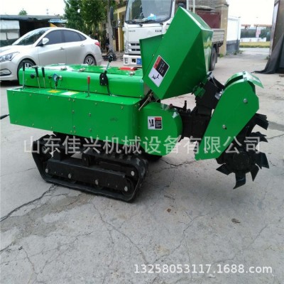 果園丘陵履帶式多功能開溝機(jī) 廠家供應(yīng)履帶式開溝施肥除草回填機(jī)