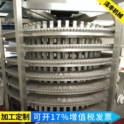 大型螺旋速凍機生產 供應節能不銹鋼螺旋速凍機 整體焊接不銹鋼帶