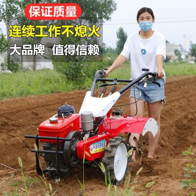 多功能微耕機小型四驅旋耕機農用耕地機柴油開溝機犁地機拖拉機
