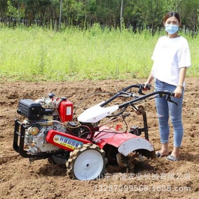 手扶拖拉機田園管理機小型耕地旋耕機硬地可用農用園林耕地機銷售