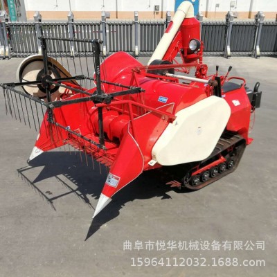 直銷山地谷物聯(lián)合收割機(jī) 自走履帶式旱稻水稻收割機(jī) 自動(dòng)清選脫粒