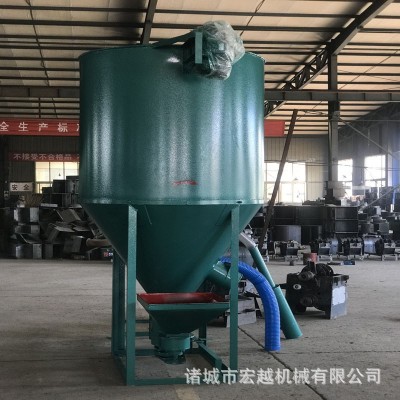 加厚飼料攪拌機 養殖場立式混合機 攪拌機飼料粉碎攪拌一體機設備
