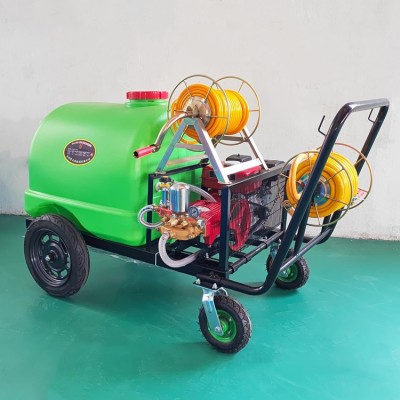 推車(chē)式果園打藥機(jī)300L大輪胎噴霧器手推式汽油柴油機(jī)電機(jī)噴霧機(jī)