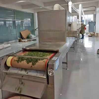 隧道式微波加熱機(jī)中藥材烘干軟化五谷雜糧烘焙熟化工業(yè)微波設(shè)備
