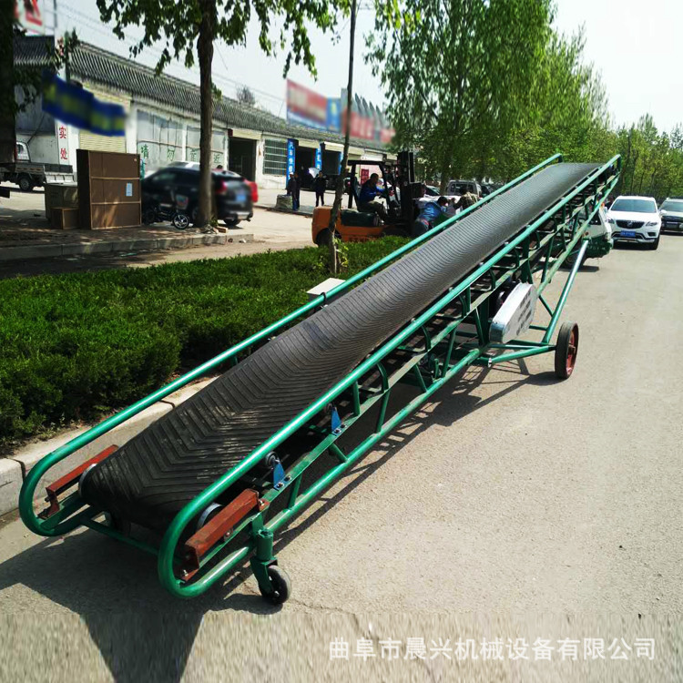 糧食裝車卸車機(jī)  晨興機(jī)械可升降移動(dòng)式皮帶輸送機(jī) 移動(dòng)式皮帶機(jī)