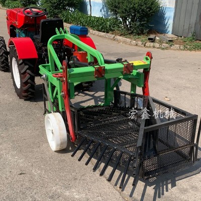 小型四輪花生收獲機 小型家用收花生的機 擺放整齊花生收獲機