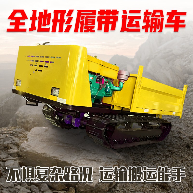 路特威履帶式運輸車 座駕式爬山虎搬運車 全地形農(nóng)用柴油自卸車