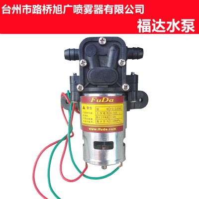 農用電動噴霧器高壓水泵大功率12v高壓福達電動噴霧器電機水泵
