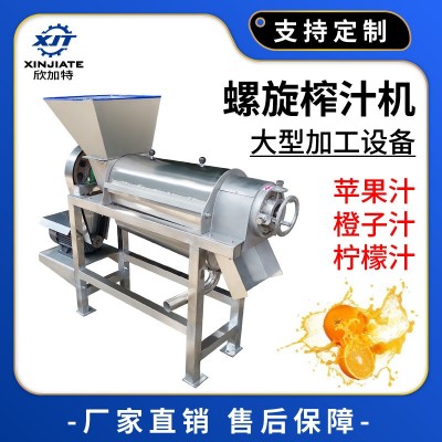 工業大型螺旋榨汁機 大型立式果蔬壓榨機 蘋果橙子葡萄榨汁機