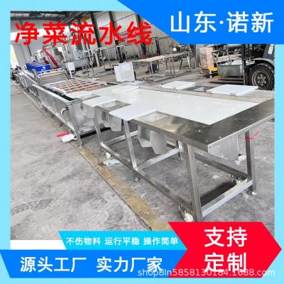 全自動凈菜加工設(shè)備 果蔬清洗風(fēng)干流水線 土豆片凈菜生產(chǎn)線