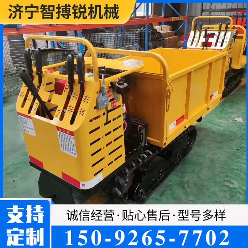 農(nóng)用履帶運輸車山地果園小型履帶爬山虎廠家 5噸全地形履帶自卸車