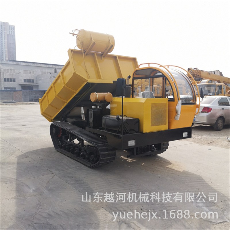 越河YH-LYQ8G型號8T液壓翻斗自卸車產(chǎn)品載重8000kg 履帶運輸車