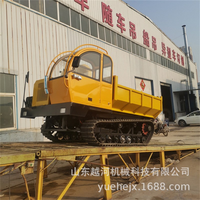 越河YH-LYQ8G型 鋼絲履帶液壓自卸履帶運糧車 履帶運輸自卸車價格