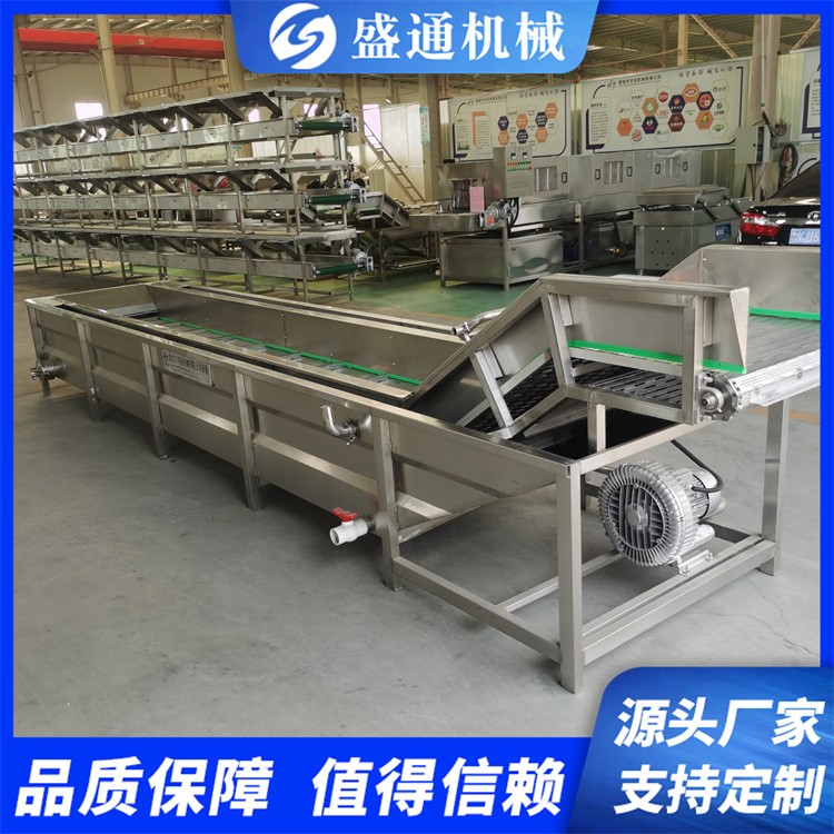 ST-2型山野菜清洗機 竹筍加工設備 預制菜加工流水線盛通生產