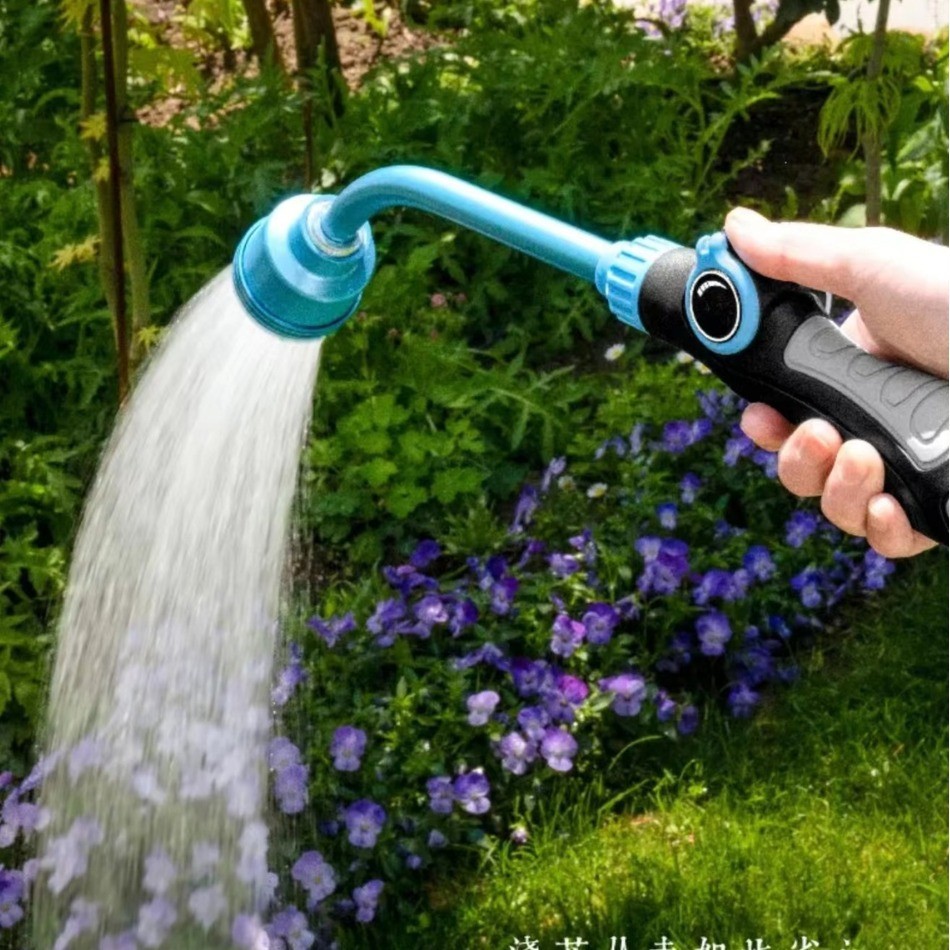園藝澆花神器長(zhǎng)桿水槍園林澆水水管育苗噴頭1000目育苗槍花灑批發(fā)